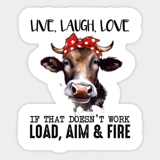 live laugh love Sticker